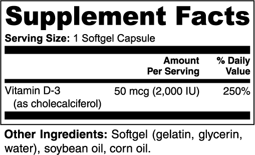 SUNSHINE D3 2,000 IU